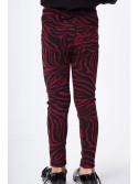 Girls\' black and burgundy trousers NDZ53220 - Online store - Boutique